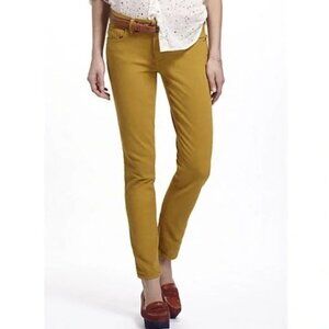 Pilcro & The Letterpress by Anthropologie Fit Stet Mustard Jeans Size 30